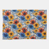 フローラ素朴なファッションレトロパターン キッチンタオル (横)