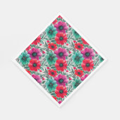 フローラ素朴なファッションレトロパターン スタンダードランチョンナプキン (角)