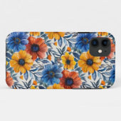 フローラ素朴なファッションレトロパターン Case-Mate iPhoneケース (裏面(横))