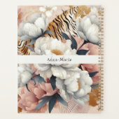 フローラ素朴なヴィンテージエレガントトラ プランナー手帳 (裏面)