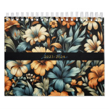 フローラ素朴なヴィンテージエレガントブラック