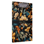 フローラ素朴なヴィンテージエレガントブラック クリップボード (右)