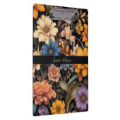 フローラ素朴なヴィンテージエレガントブラック クリップボード (右)