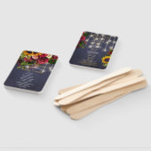 フローラ素朴な海軍の白結婚灯式 ハンドファン (組立なし)