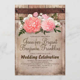 フローラ素朴のラップとウッド秋の結婚式 招待状