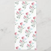 フローラ素朴の結婚ディナーメニュー メニュー (裏面)