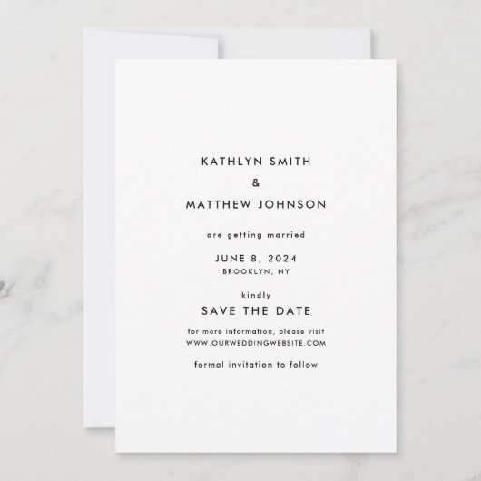 フローラ素朴の緑シンプルの写真保存 セーブザデート (裏面)