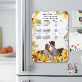 フローラ素朴の緑シンプルの写真保存 マグネット