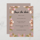 フローラ素朴はケーキの滞在日を保存する (正面/裏面)