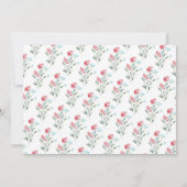 フローラ素朴は僕の名誉心だ 招待状 (裏面)