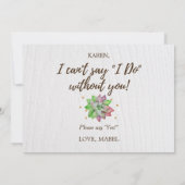 フローラ素朴は僕の花嫁になるよ 招待状 (裏面)