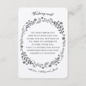 フローラ素朴は元気を祈っていた。田舎結婚式。クラフト エンクロージャーカード (正面)