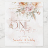 フローラ素朴は彼女の優れた誕生日ではない ワインラベル (シングルラベル)