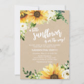 フローラ素朴ひまわり赤ちゃんシャワー 招待状 (正面)