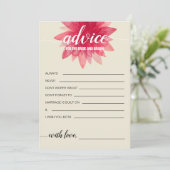 フローラ素朴アドバイスfor花嫁ブライダルシャワー アドバイスカード (スタンド正面)