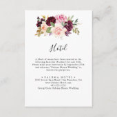 フローラ素朴アンドボタニカルブルーズホテル エンクロージャーカード (正面)