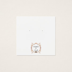 フローラ素朴イヤリングジュエリー表示カード