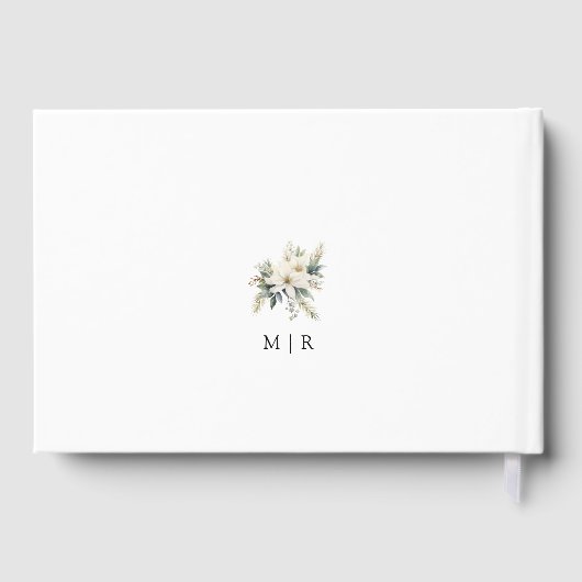 フローラ素朴ウィンターウェディングゲストブック ゲストブック (裏面)