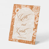 フローラ素朴ウェディングギフト&カード 台座サイン (正面)