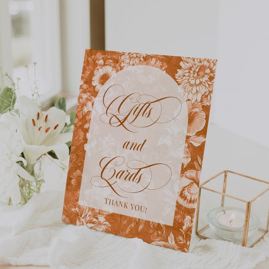 フローラ素朴ウェディングギフト&カード 台座サイン