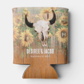 フローラ素朴ウエスタンサンフラワーズブルスカル 缶クーラー (裏面)