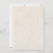 フローラ素朴ウッドマルサラブルゴーニュブライダルシャワー 招待状 (裏面)