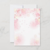 フローラ素朴ウッドランドベビーガールサンキューカード サンキューカード (裏面)