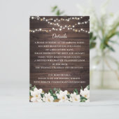 フローラ素朴ウッドMagnolia Stringライト詳細 招待状 (スタンド正面)