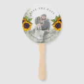 フローラ素朴エレガントなウェッ救ド写真日付 ハンドファン (正面)