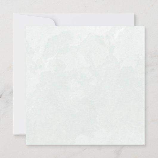 フローラ素朴オレンジ色の水のカラー結婚式招待状 (裏面)