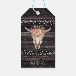 フローラ素朴カウスカルボホシックカスタムパーティー ギフトタグ