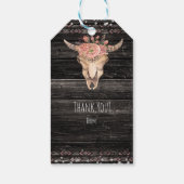 フローラ素朴カウスカルボホシックカスタムパーティー ギフトタグ (裏面)