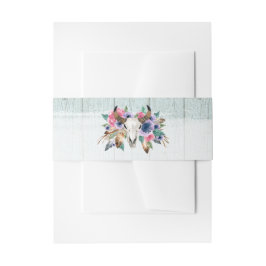 フローラ素朴カウスカルボホ結婚式招待状 招待状ベリーバンド