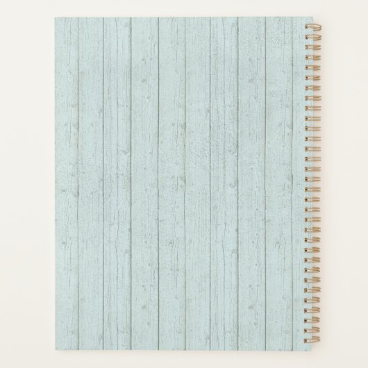 フローラ素朴カウースカルウォーターカラーウッドボホシック プランナー手帳 (裏面)