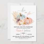 フローラ素朴カボチャベビー性発現招待状 招待状 (正面)