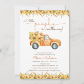 フローラ素朴カボチャ秋ベビーシャワー招待状 招待状 (正面)