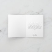 フローラ素朴カボチャ赤ちゃんシャワーサンキューカード サンキューカード (内部)