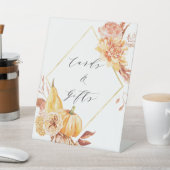 フローラ素朴カボチャ金ゴールドダイヤモンドカード&ギフト 台座サイン (インサイチュ)