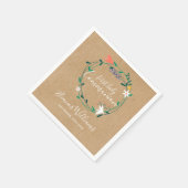 フローラ素朴ガーランド初の聖餐式 スタンダードカクテルナプキン (角)