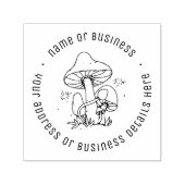 フローラ素朴キノコ名前をカスタムする差出人住所 セルフインキングスタンプ (デザイン)