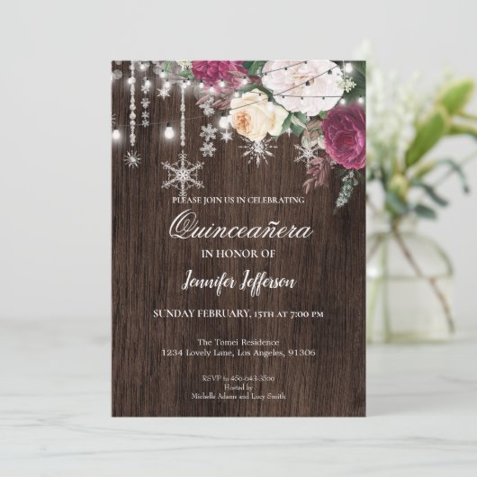 フローラ素朴キンセアニェラ招待状 招待状 (スタンド正面)