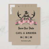 フローラ素朴クラフト狩りが日付の保存超過 案内ポストカード (正面/裏面)