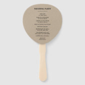 フローラ素朴クラフト狩りは結婚の手のファン ハンドファン (裏面)