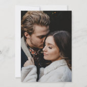 フローラ素朴クレストモノグラム秋の結婚式写真 セーブザデート (裏面)