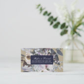 フローラ素朴グラムネイビークラフトシック友人を参照 紹介カード (スタンド正面)