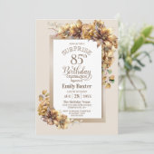 フローラ素朴サプライズ85th誕生日パーティー 招待状 (スタンド正面)