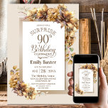 フローラ素朴サプライズ90th誕生日パーティー 招待状<br><div class="desc">あなたの驚きの誕生日イベントを整理し、この素朴なフローラ驚きの90th誕生日パーティーの招待であなたの友人や愛する人々を招待状する。カスタマイズ可能な文字エリアにより、日時、会場、RSVP情報など、特別な誕生祝いに必要なすべての詳細を簡単に含め、ゲストにとって思い出に残るイベントとなることを保証する。さまざまな紙タイプとコーナースタイルがユニーク招待状で利用可能で、オプションをダウンロードする。</div>