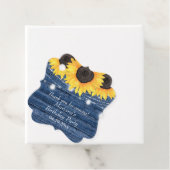 フローラ素朴サンフラワーズブルーバースデーパーティー フェイバータグ (インサイチュ)