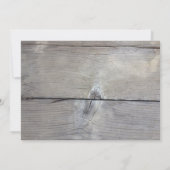 フローラ素朴シャルボードブライダルシャワー招待 招待状 (裏面)