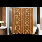 フローラ素朴シャワーカーテン垂直スタイル シャワーカーテン